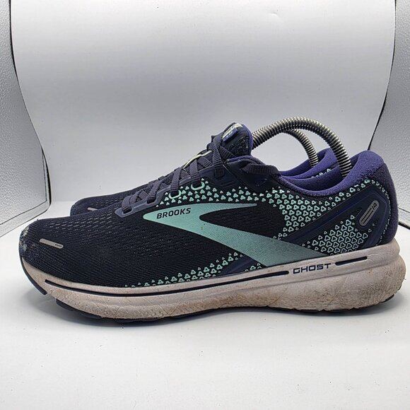 Brooks Ghost 14 Womens Size 10 Purple Peacoat Yucca Athletic Shoes Running - Picture 14 of 14